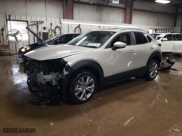 2022 Mazda CX-30 2.5 S Preferred Package with VIN 3MVDMBCL7NM458435, listed as a Copart auction lot 49167215 with 0 mi miles and Salvage Title. Bid and sale history available at carsss.com. Image 1.