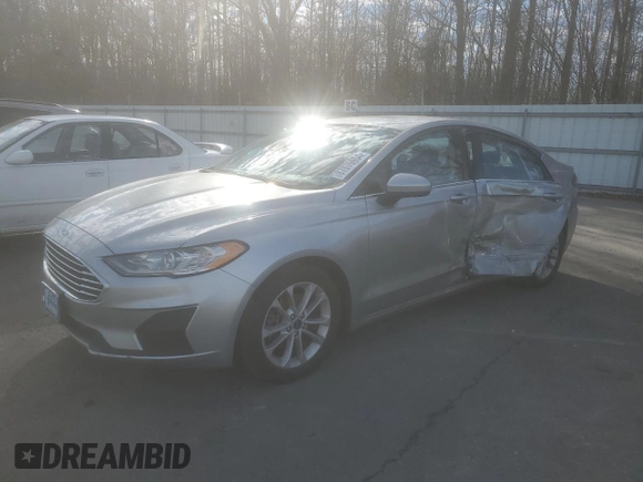 2020 Ford Fusion SE with VIN 3FA6P0HD0LR159110, listed as a Copart auction lot 87076954 with 55,547 mi miles and Salvage Title. Bid and sale history available at DreamBid. Image 1.