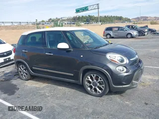 2014 FIAT 500L Trekking with VIN ZFBCFADHXEZ008730, listed as a IAAI auction lot 41454814 with 89,911 mi miles and . Bid and sale history available at DreamBid. Image 1.