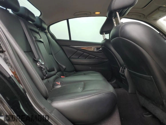 2014 Infiniti Q50 Premium with VIN JN1BV7AP8EM684524, listed as a Copart auction lot 59286115 with 105,107 mi miles and Salvage title. Bid and sale history available at DreamBid. Image 10.
