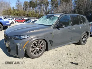 2024 BMW X5 xDrive50e with VIN 5UX43EU09R9U85438, listed as a Copart auction lot 46055885 with 7,742 mi miles and Salvage Title. Bid and sale history available at carsss.com. Image 1.