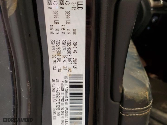 2015 Jeep Grand Cherokee Limited with VIN 1C4RJFBG1FC783290, listed as a Copart auction lot 46331915 with 161,405 mi miles and Salvage Title. Bid and sale history available at carsss.com. Image 13.