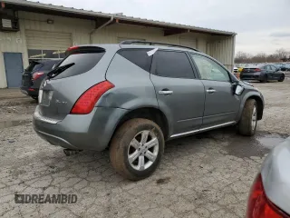 2007 Nissan Murano SL with VIN JN8AZ08W47W649198, listed as a Copart auction lot 51538455 with Not Provided miles and Salvage Title. Bid and sale history available at DreamBid. Image 3.