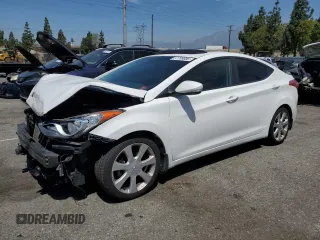 2013 Hyundai Elantra GLS z VIN 5NPDH4AE6DH400343, wystawiony jako Copart lot #57709695 z przebiegiem 110 258 mil mil oraz Szkoda całkowita • Salvage title. Historia ofert i sprzedaży dostępna na DreamBid. Obrazek 1.