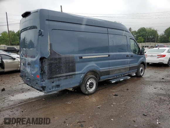 2020 Ford Transit Cargo with VIN 1FTBR3X87LKB26909, listed as a Copart auction lot 61000205 with 27,029 mi miles and Salvage title. Bid and sale history available at DreamBid. Image 3.