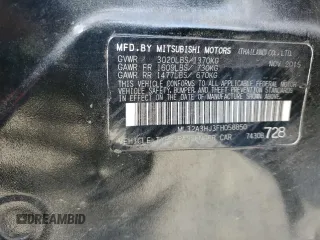 2015 Mitsubishi Mirage DE with VIN ML32A3HJ3FH058850, listed as a Copart auction lot 54330405 with 150,901 mi miles and Salvage title. Bid and sale history available at DreamBid. Image 12.