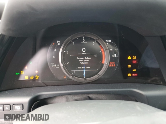2022 Lexus ES 350 F Sport with VIN 58AGZ1B10NU132695, listed as a Copart auction lot 53422605 with 28,811 mi miles and Non repairable. Bid and sale history available at DreamBid. Image 9.