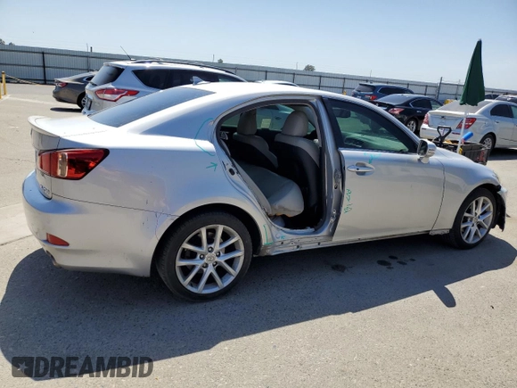 2011 Lexus IS 250 with VIN JTHBF5C29B5147276, listed as a Copart auction lot 58502145 with 172,533 mi miles and Salvage title. Bid and sale history available at DreamBid. Image 3.