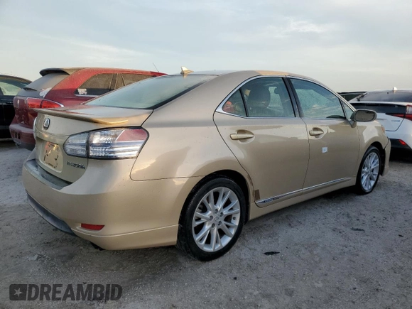 2010 Lexus HS 250h with VIN JTHBB1BA7A2017364, listed as a Copart auction lot 76169674 with 148,020 mi miles and Non Repairable. Bid and sale history available at DreamBid. Image 3.