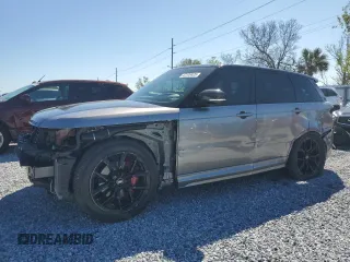 2021 Land Rover Range Rover Sport SVR with VIN SALWZ2RE3MA778876, listed as a Copart auction lot 47172425 with 33,128 mi miles and Salvage Title. Bid and sale history available at carsss.com. Image 1.