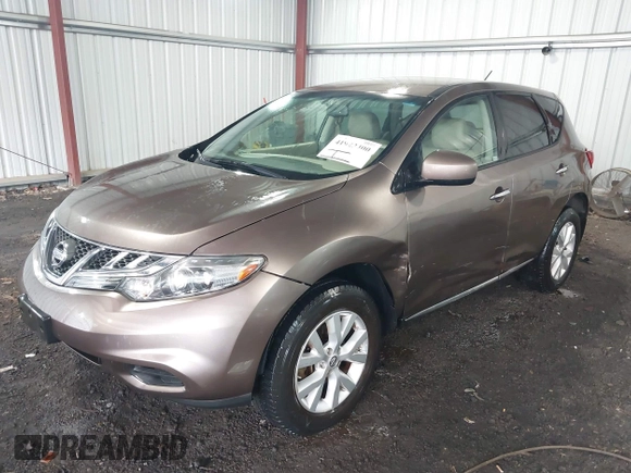 2012 Nissan Murano SV with VIN JN8AZ1MW9CW229619, listed as a IAAI auction lot 41943400 with 124,198 mi miles and . Bid and sale history available at carsss.com. Image 2.