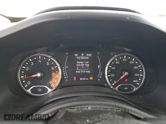 2017 Jeep Renegade Sport with VIN ZACCJBAB6HPF18061, listed as a Copart auction lot 59039595 with 95,431 mi miles and Salvage title. Bid and sale history available at DreamBid. Image 9.