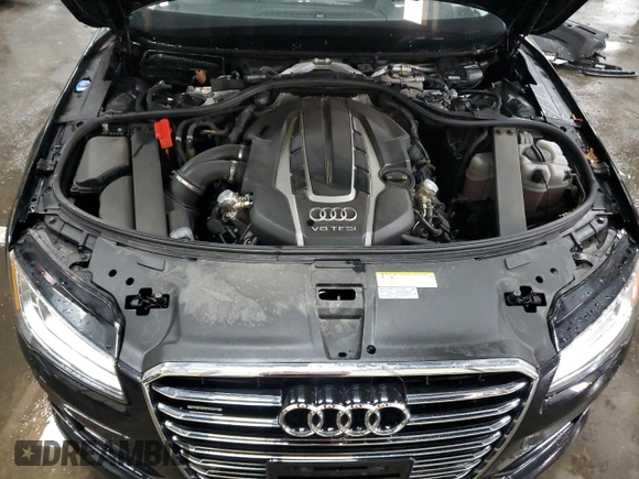 2016 Audi A8 L 4.0T Sport with VIN WAU43AFD1GN021393, listed as a Copart auction lot 45494265 with 73,770 mi miles and Salvage Title. Bid and sale history available at carsss.com. Image 11.