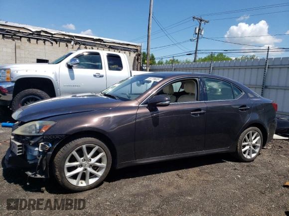 2012 Lexus IS 250 with VIN JTHCF5C23C5059992, listed as a Copart auction lot 55779635 with 182,529 mi miles and Salvage Title. Bid and sale history available at DreamBid. Image 1.