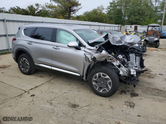 2023 Hyundai Santa Fe Hybrid Blue with VIN 5NMS2DA13PH022568, listed as a Copart auction lot 73175654 with NaN miles and Salvage Title. Bid and sale history available at carsss.com. Image 4.