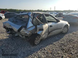 1999 Honda Civic LX with VIN 2HGEJ6672XH582409, listed as a Copart auction lot 44055475 with 0 mi miles and Salvage Title. Bid and sale history available at carsss.com. Image 3.