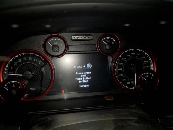 2017 Ram 1500 Rebel with VIN 1C6RR7YT4HS522710, listed as a Copart auction lot 51519335 with 208,742 mi miles and Salvage title. Bid and sale history available at DreamBid. Image 9.