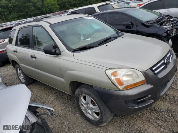 2008 Kia Sportage LX with VIN KNDJF724087500657, listed as a Copart auction lot 65118744 with 138,582 mi miles and Salvage Title. Bid and sale history available at carsss.com. Image 4.