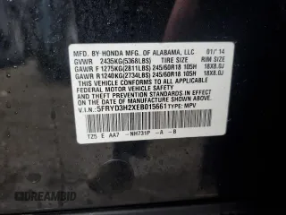 2014 Acura MDX with VIN 5FRYD3H2XEB015661, listed as a Copart auction lot 42613665 with 173,046 mi miles and Salvage Title. Bid and sale history available at carsss.com. Image 12.
