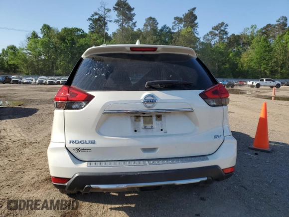 2017 Nissan Rogue SV with VIN JN8AT2MT5HW381398, listed as a Copart auction lot 52356335 with 58,292 mi miles and Salvage Title. Bid and sale history available at carsss.com. Image 6.