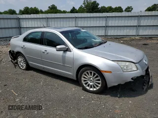 2009 Mercury Milan Premier with VIN 3MEHM08139R634032, listed as a Copart auction lot 62465905 with Not provided miles and Salvage title. Bid and sale history available at DreamBid. Image 4.