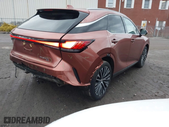 2023 Lexus RX 350h with VIN 2T2BBMCAXPC018936, listed as a IAAI auction lot 41027968 with 20,669 mi miles and . Bid and sale history available at DreamBid. Image 4.