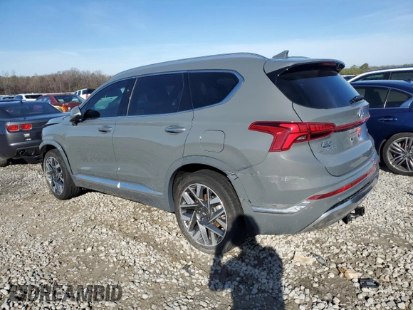 2023 Hyundai Santa Fe Calligraphy with VIN 5NMS54AL6PH657602, listed as a Copart auction lot 43072745 with 17,228 mi miles and Salvage Title. Bid and sale history available at carsss.com. Image 2.
