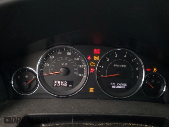 2008 Jeep Commander Sport with VIN 1J8HG48K48C108118, listed as a Copart auction lot 52482685 with 212,000 mi miles and Salvage Title. Bid and sale history available at carsss.com. Image 9.
