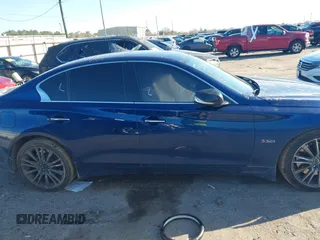 2019 Infiniti Q50 RED SPORT 400 with VIN JN1FV7AP8KM780182, listed as a IAAI auction lot 41682121 with 73,110 mi miles. Bid and sale history available at carsss.com. Image 13.