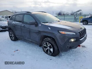 2017 Jeep Cherokee Trailhawk L Plus with VIN 1C4PJMBS2HD228037, listed as a Copart auction lot 41365075 with 84,479 mi miles and Salvage Title. Bid and sale history available at carsss.com. Image 4.