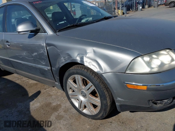 2005 Volkswagen Passat GLS with VIN WVWAD63B05P029893, listed as a IAAI auction lot 42451294 with 101,920 mi miles and . Bid and sale history available at DreamBid. Image 6.