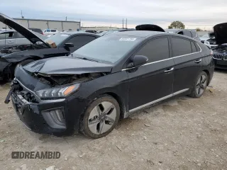 2021 Hyundai Ioniq Limited z VIN KMHC05LC1MU254424, wystawiony jako Copart lot #83341754 z przebiegiem Nie podano mil oraz Szkoda całkowita • Salvage title. Historia ofert i sprzedaży dostępna na DreamBid. Obrazek 1.