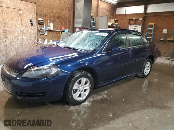 2012 Chevrolet Impala LS Retail with VIN 2G1WA5E36C1183221, listed as a Copart auction lot 41782035 with 162,559 mi miles and Salvage Title. Bid and sale history available at DreamBid. Image 1.