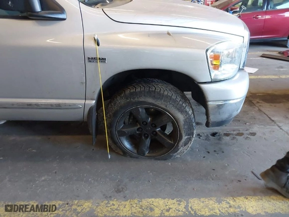 2007 Dodge Ram 1500 Laramie with VIN 1D7HU18287S239951, listed as a IAAI auction lot 41424307 with 1 mi miles. Bid and sale history available at carsss.com. Image 6.