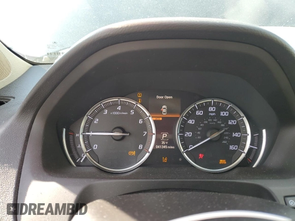 2019 Acura TLX Advance with VIN 19UUB2F89KA006687, listed as a Copart auction lot 82610554 with 41,345 mi miles and Salvage title. Bid and sale history available at DreamBid. Image 9.
