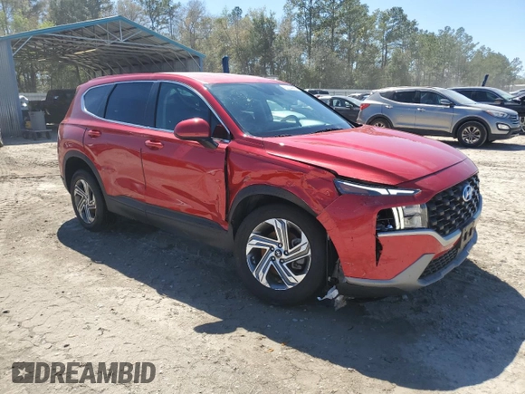 2022 Hyundai Santa Fe SE with VIN 5NMS1DAJ3NH443755, listed as a Copart auction lot 50044885 with 23,347 mi miles and Salvage Title. Bid and sale history available at carsss.com. Image 4.