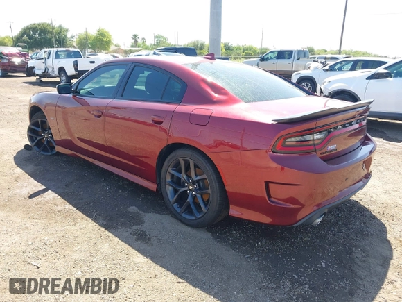 2019 Dodge Charger R/T with VIN 2C3CDXCT0KH562175, listed as a IAAI auction lot 41967216 with 73,757 mi miles and . Bid and sale history available at carsss.com. Image 3.