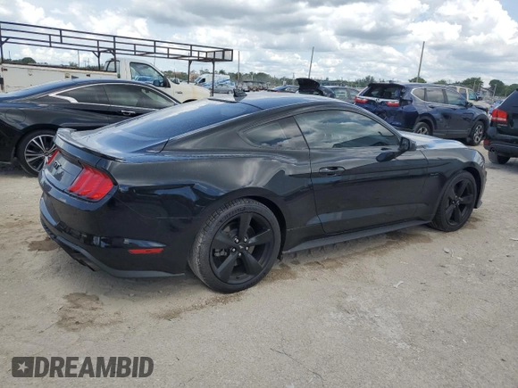 2021 Ford Mustang GT with VIN 1FA6P8CFXM5147543, listed as a Copart auction lot 61765065 with 36,825 mi miles and Salvage title. Bid and sale history available at DreamBid. Image 3.
