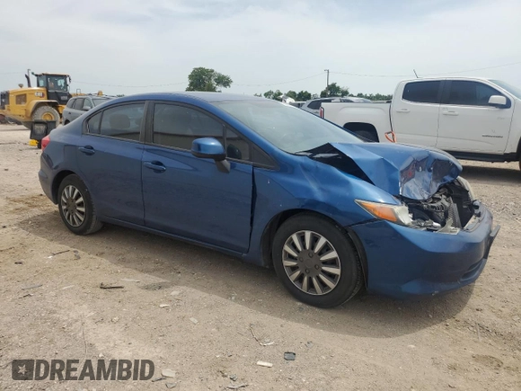 2012 Honda Civic LX с VIN 19XFB2F58CE034931, выставлен на аукционе Copart как лот 56919385 с пробегом 264 478 миль миль и Списание • Salvage title. История ставок и продаж доступна на DreamBid. Изображение 4.