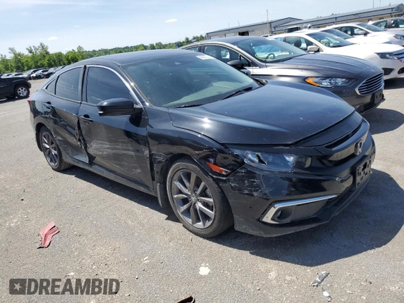 2021 Honda Civic Sedan EX with VIN 19XFC1F34ME010746, listed as a Copart auction lot 56270144 with 52,119 mi miles and Salvage Title. Bid and sale history available at carsss.com. Image 4.