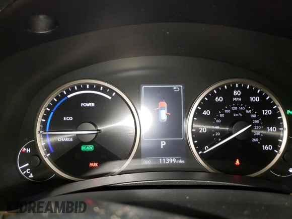 2021 Lexus NX 300h with VIN JTJGJRDZ3M2166206, listed as a Copart auction lot 51825955 with 11,399 mi miles and Salvage Title. Bid and sale history available at DreamBid. Image 9.