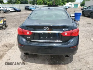 2015 Infiniti Q50 z VIN JN1BV7AR7FM421993, wystawiony jako Copart lot #60709065 z przebiegiem Nie podano mil oraz Szkoda całkowita • Salvage title. Historia ofert i sprzedaży dostępna na DreamBid. Obrazek 6.