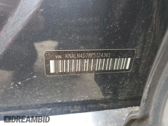 2014 Kia Cadenza Premium with VIN KNALN4D78E5124361, listed as a Copart auction lot 86970534 with 183,228 mi miles and Salvage Title. Bid and sale history available at carsss.com. Image 14.