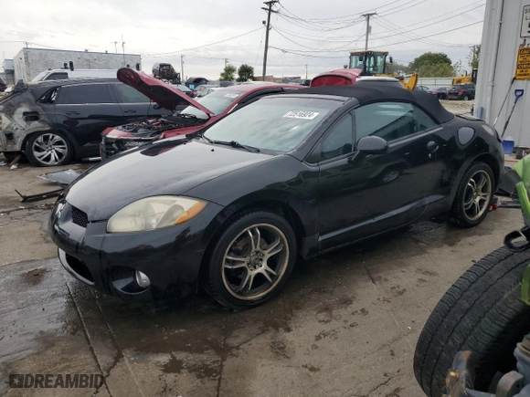 2007 Mitsubishi Eclipse GT with VIN 4A3AL35T17E010871, listed as a Copart auction lot 72516924 with 173,192 mi miles and Salvage Title. Bid and sale history available at carsss.com. Image 1.