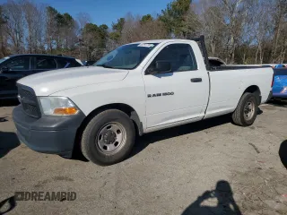 2012 Ram 1500 ST with VIN 3C6JD6DK0CG229325, listed as a Copart auction lot 46355735 with 182,667 mi miles and Clean title. Bid and sale history available at DreamBid. Image 1.