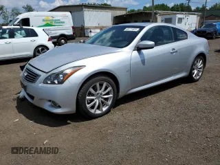 2014 Infiniti Q60 with VIN JN1CV6EL6EM130565, listed as a Copart auction lot 65171525 with 46,902 mi miles and Salvage title. Bid and sale history available at DreamBid. Image 1.