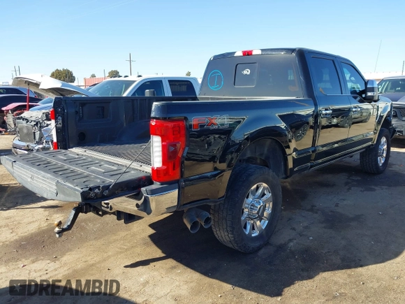 2017 Ford F-250 Lariat with VIN 1FT7W2BT9HEE80814, listed as a IAAI auction lot 41498305 with 114,727 mi miles and . Bid and sale history available at DreamBid. Image 4.