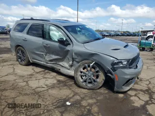 2025 Dodge Durango GT Plus with VIN 1C4RDJDG7SC503972, listed as a Copart auction lot 56074765 with 7,104 mi miles and Salvage title. Bid and sale history available at DreamBid. Image 4.