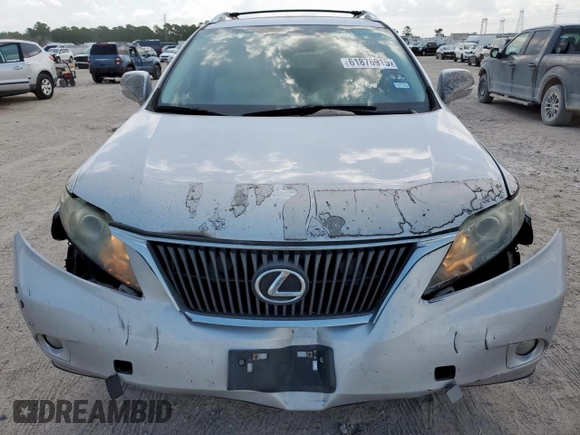 2012 Lexus RX 350 with VIN 2T2ZK1BA6CC067060, listed as a Copart auction lot 61876915 with 202,055 mi miles and Salvage title. Bid and sale history available at DreamBid. Image 5.