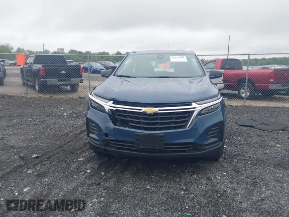 2024 Chevrolet Equinox LS with VIN 3GNAXHEG3RL131421, listed as a IAAI auction lot 42172592 with 48,651 mi miles and . Bid and sale history available at DreamBid. Image 12.